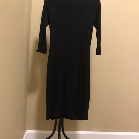 Karen Kane black twist front knee length work dress XS - Picture 6 of 6